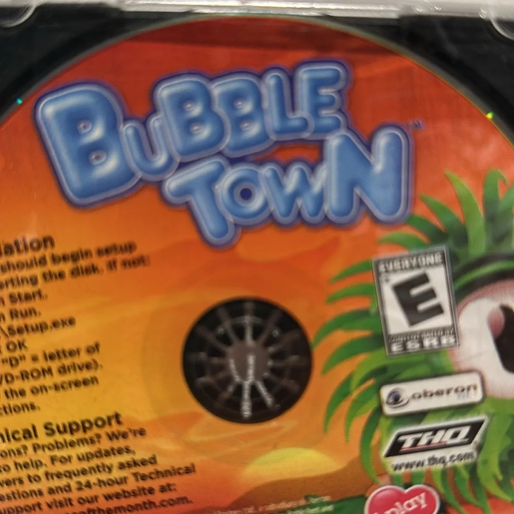 Used THQ Bubble Town DVV-ROM PC Game. Rated E
